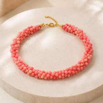 Pulsera de cuentas coral