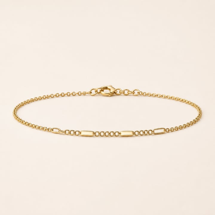 Pulsera dorada fina